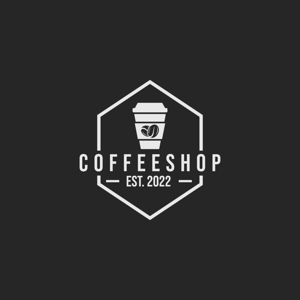 Café-Logo-Design-Vektor vektor