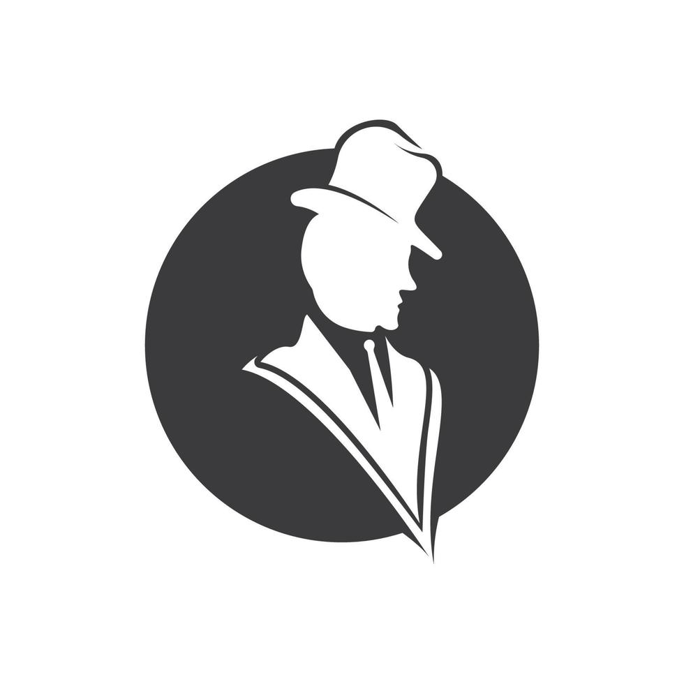 Gentleman Icon Vektor Modeboutique und Designsymbol