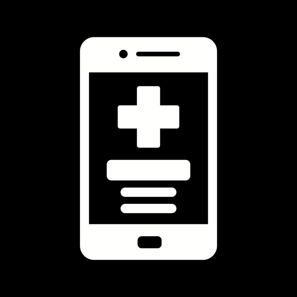 medicinsk app vektor ikon