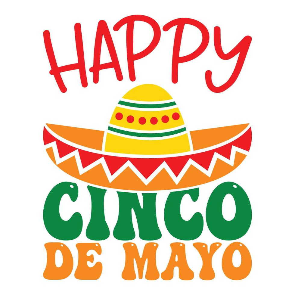 happy cinco de mayo - 5. mai, bundesfeiertag in mexiko. Fiesta-Banner und Poster-Design mit Fahnen, Blumen, Fekorationen, Maracas und Sombrero vektor