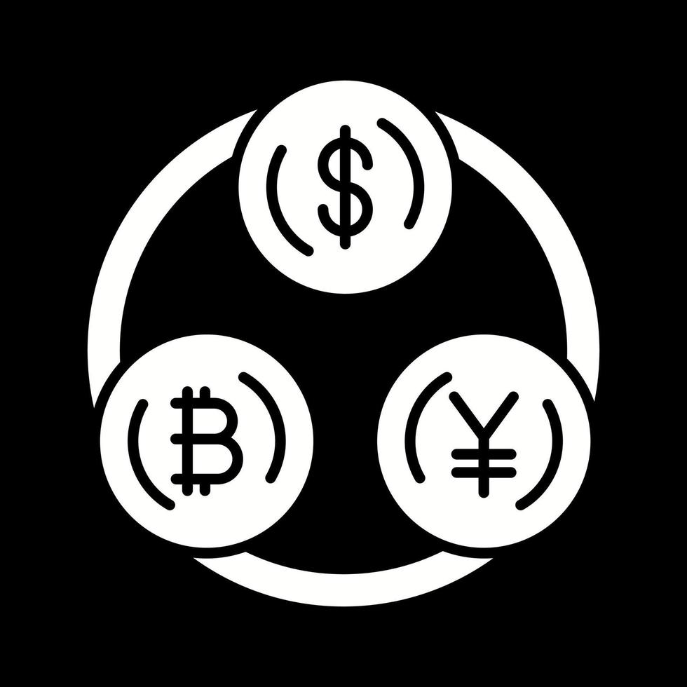 valutaväxling vektor ikon