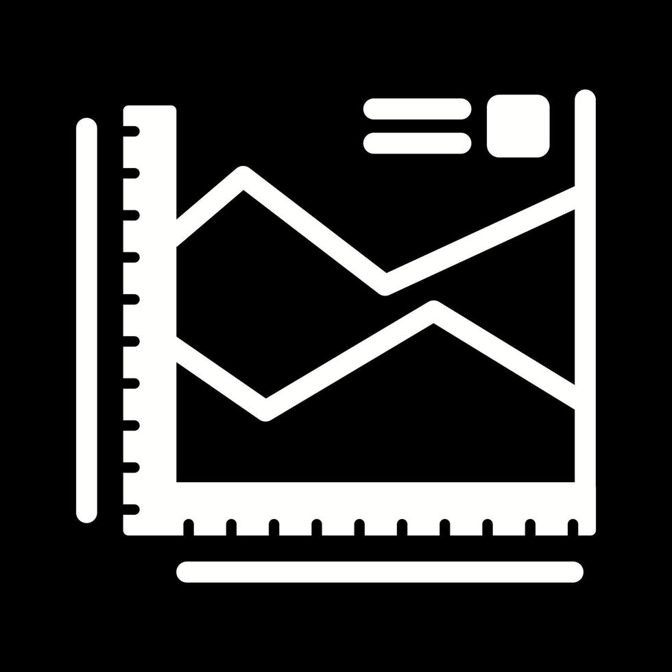 Spline-Diagramm-Vektorsymbol vektor