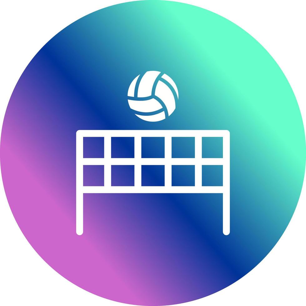 Beachvolleyball-Vektorsymbol vektor