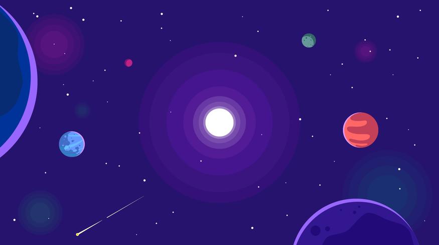 Ultra violetter galaktischer Hintergrund-freier Vektor