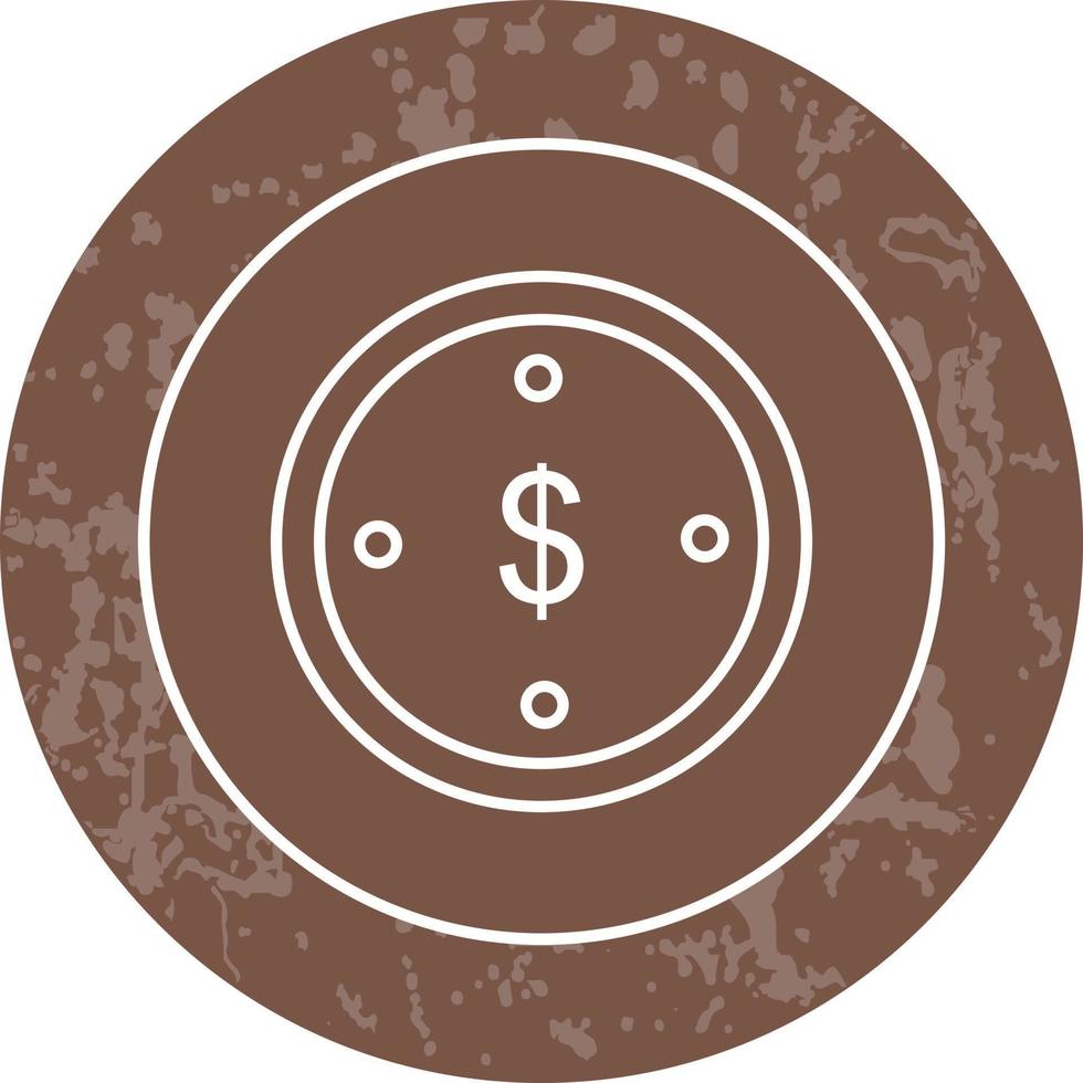 Vektorsymbol für Dollarmünzen vektor
