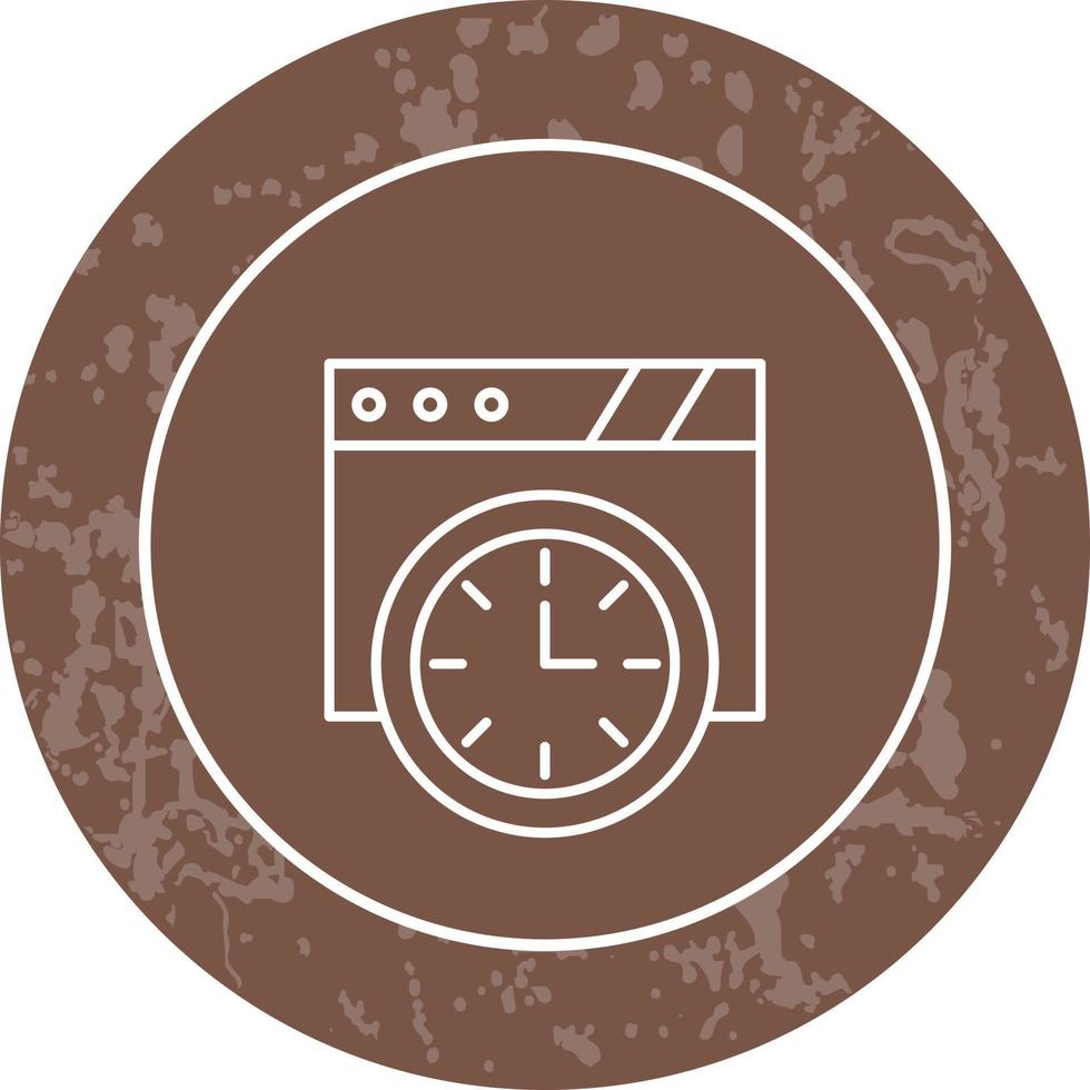 Wanduhr-Vektorsymbol vektor