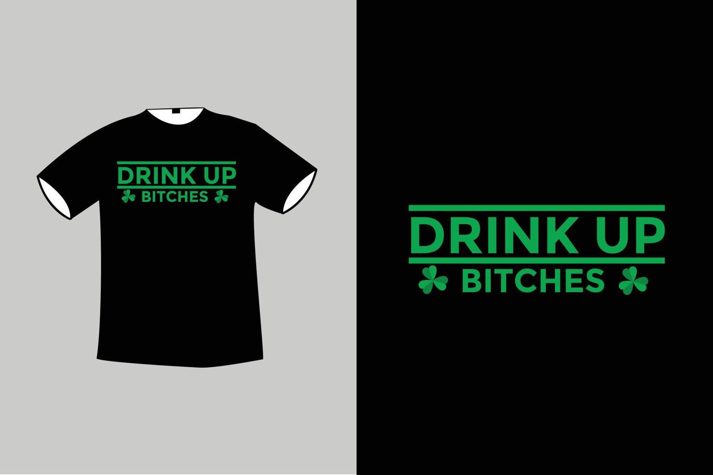 St Patrick Tag T-Shirt-Design vektor