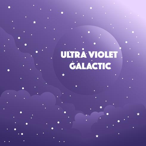 Abstrakter ultra violetter galaktischer Hintergrund vektor