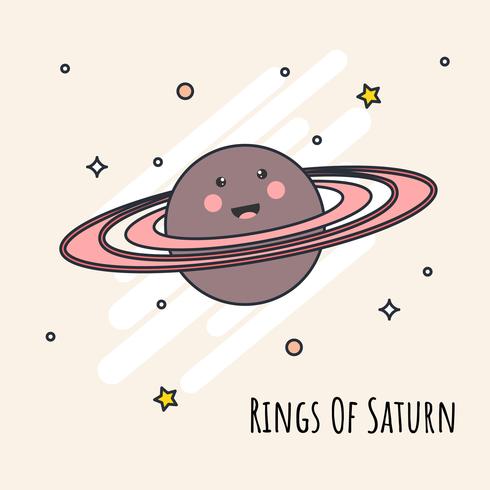 Ringar Av Saturn Vector