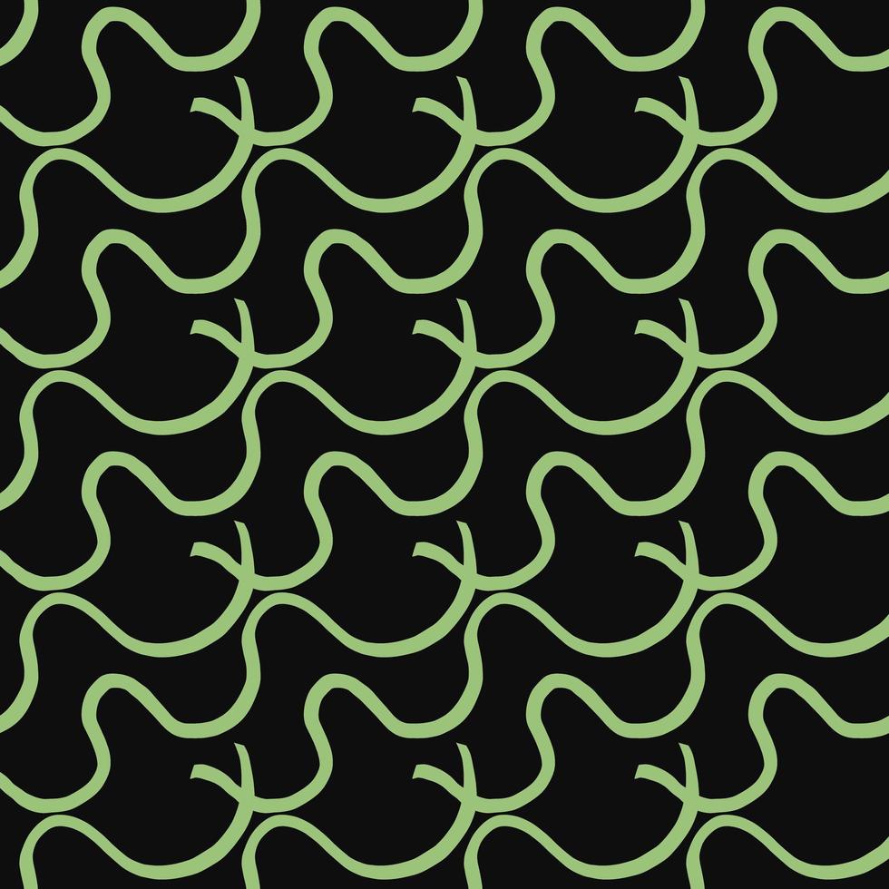 vektor sömlösa mönster, textur bakgrund. handritade, svarta, gröna färger.