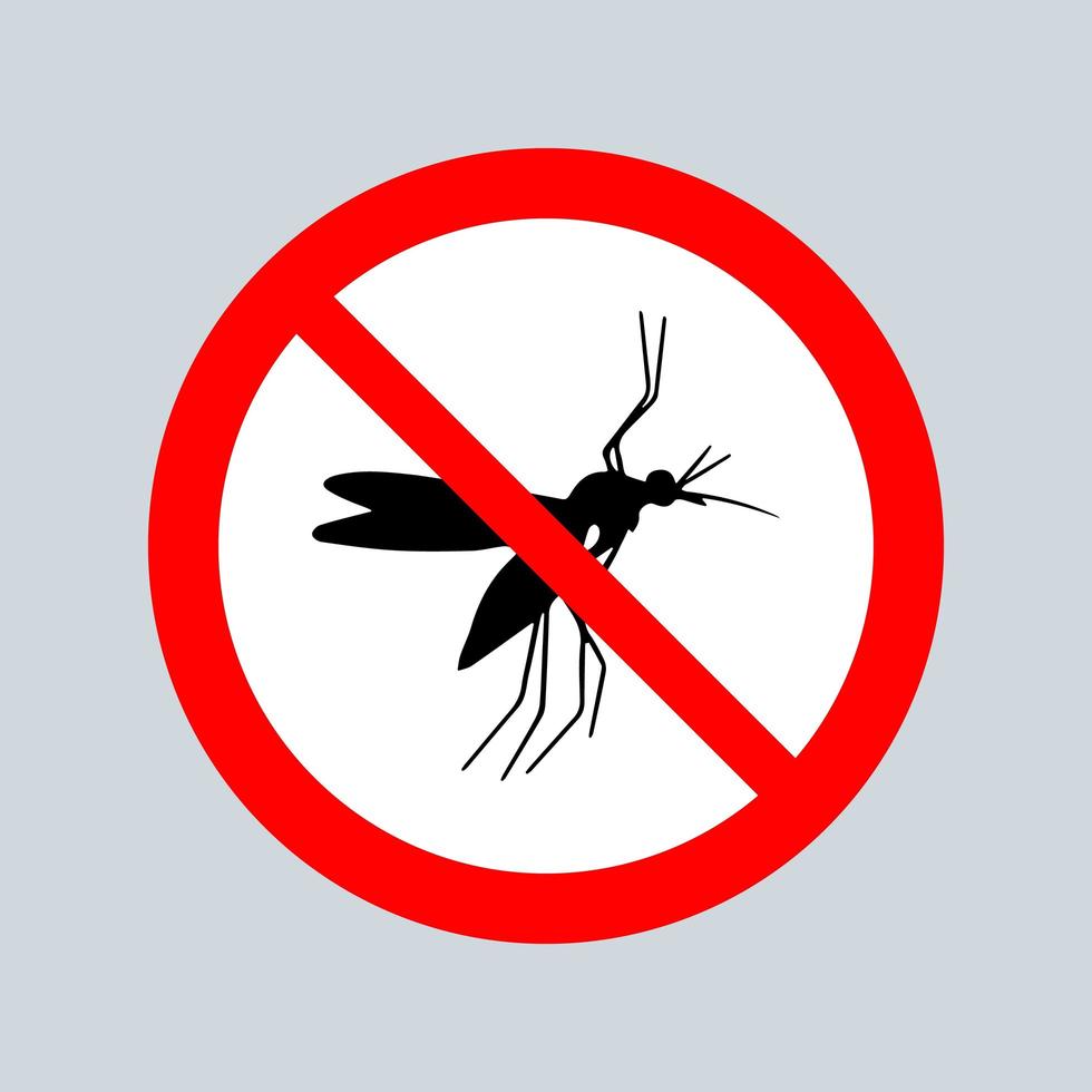 Stop Mückenschild vektor