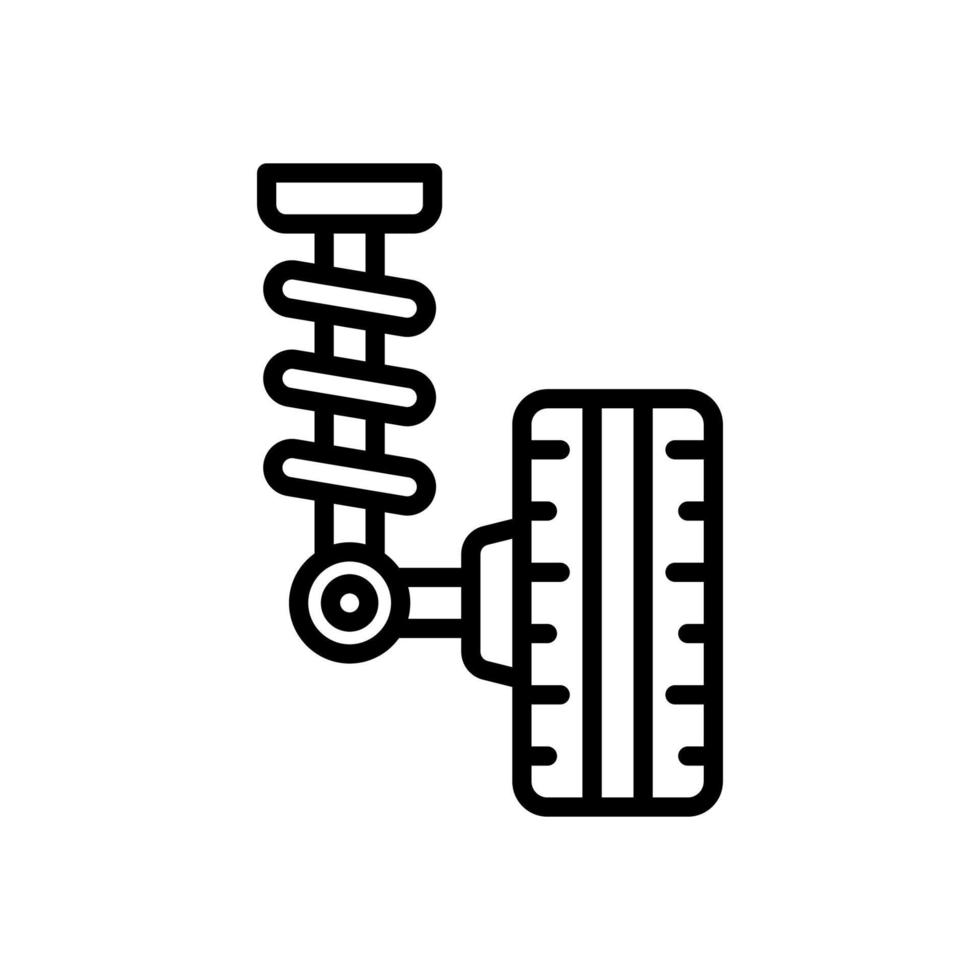 Symbol für die Autoaufhängung für Ihre Website, Ihr Handy, Ihre Präsentation und Ihr Logo-Design. vektor