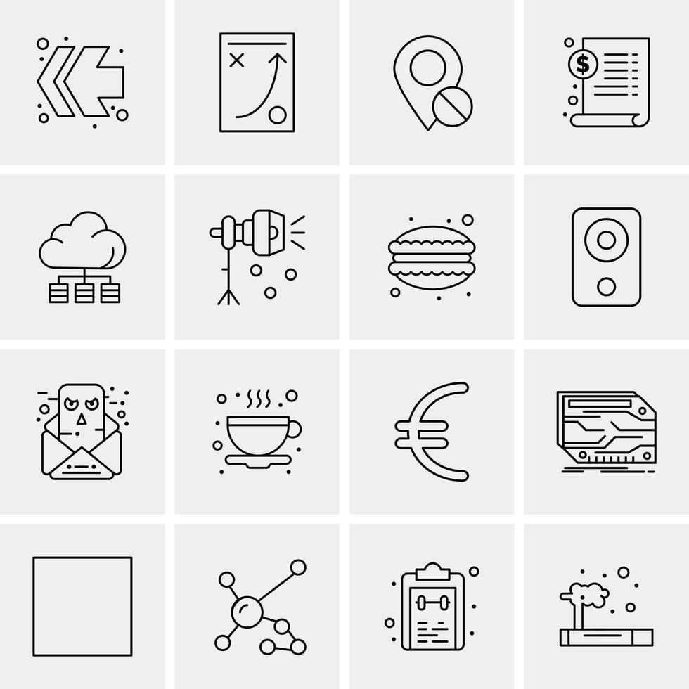 16 universelle Business-Icons Vektor kreative Icon-Illustration zur Verwendung in Web- und Mobilprojekten