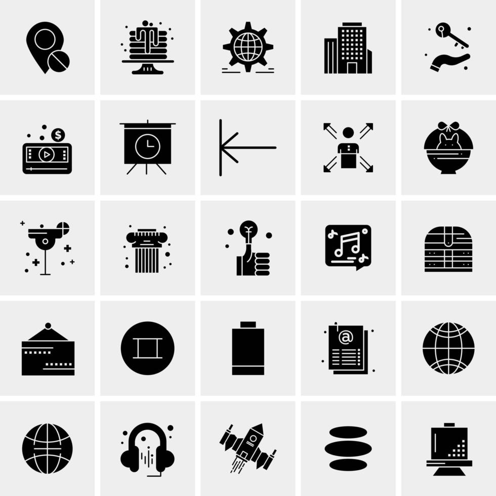 25 universelle Business-Icons Vektor kreative Icon-Illustration zur Verwendung in Web- und Mobilprojekten