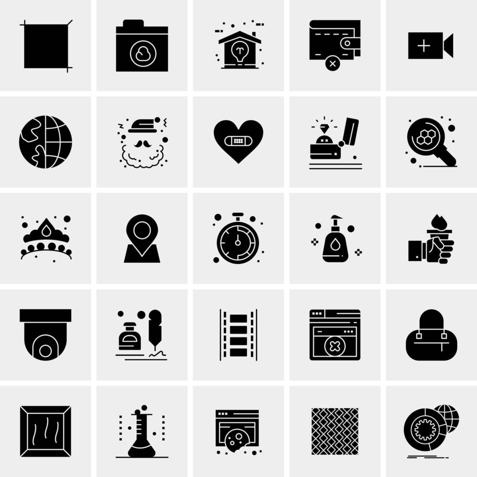 25 universelle Business-Icons Vektor kreative Icon-Illustration zur Verwendung in Web- und Mobilprojekten