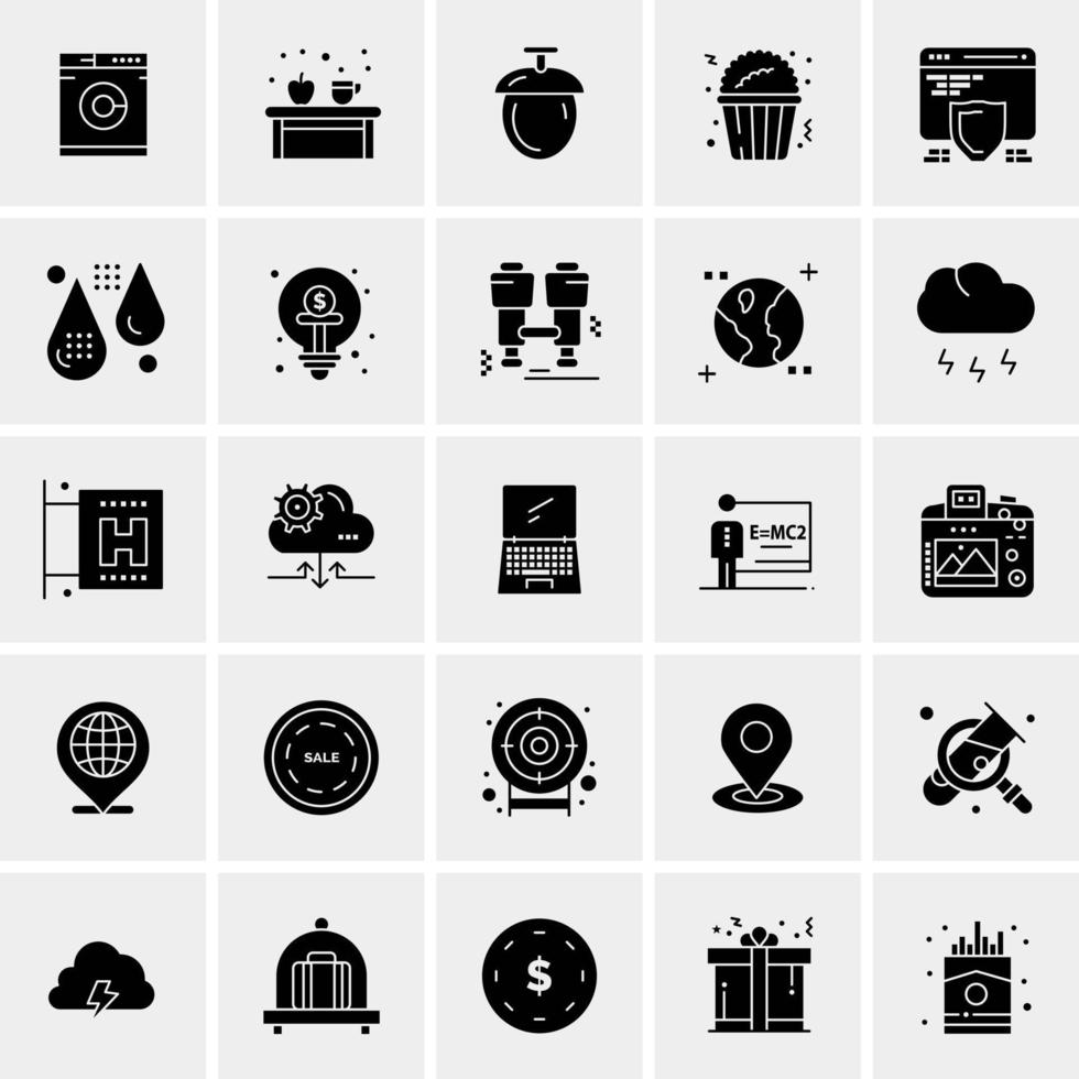 25 universelle Business-Icons Vektor kreative Icon-Illustration zur Verwendung in Web- und Mobilprojekten