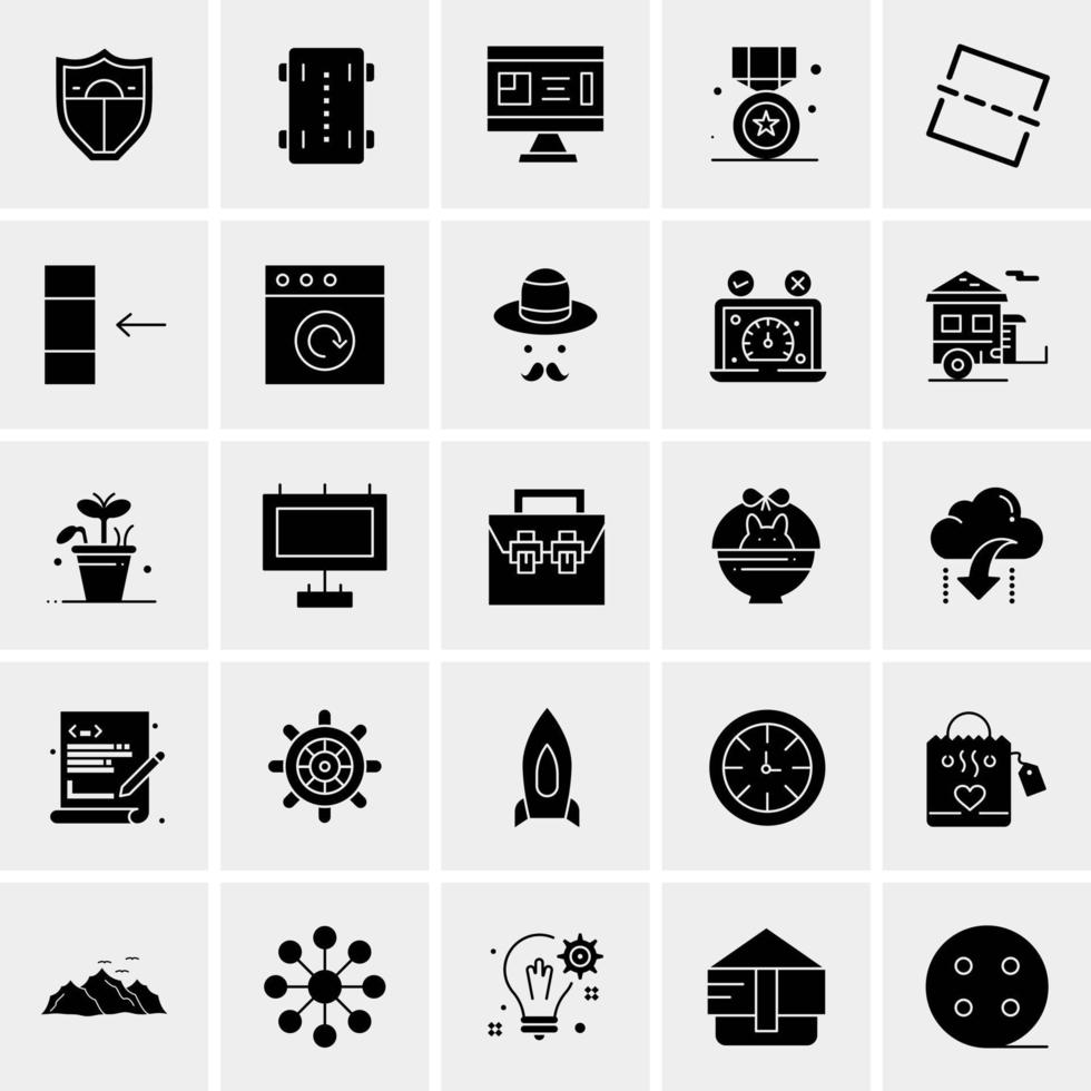 25 universelle Business-Icons Vektor kreative Icon-Illustration zur Verwendung in Web- und Mobilprojekten