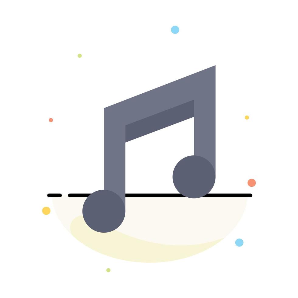 app grundläggande design mobil musik abstrakt platt Färg ikon mall vektor