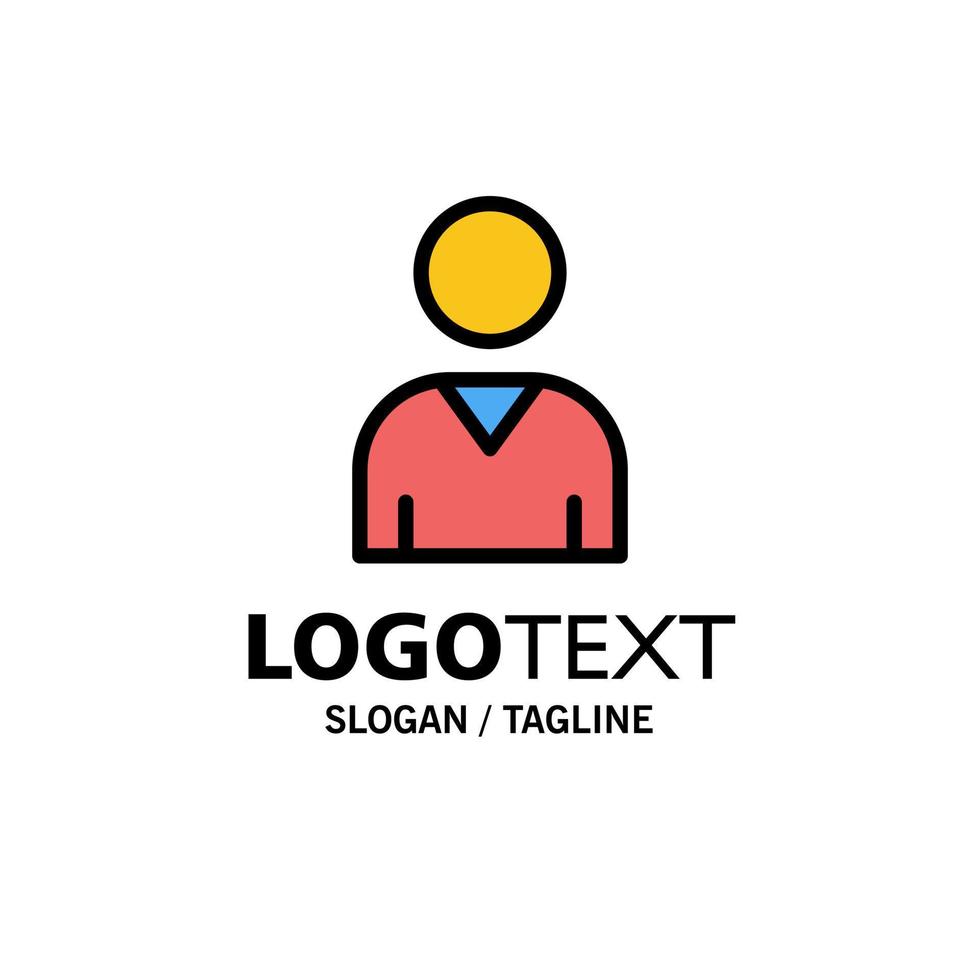 avatar gränssnitt användare företag logotyp mall platt Färg vektor