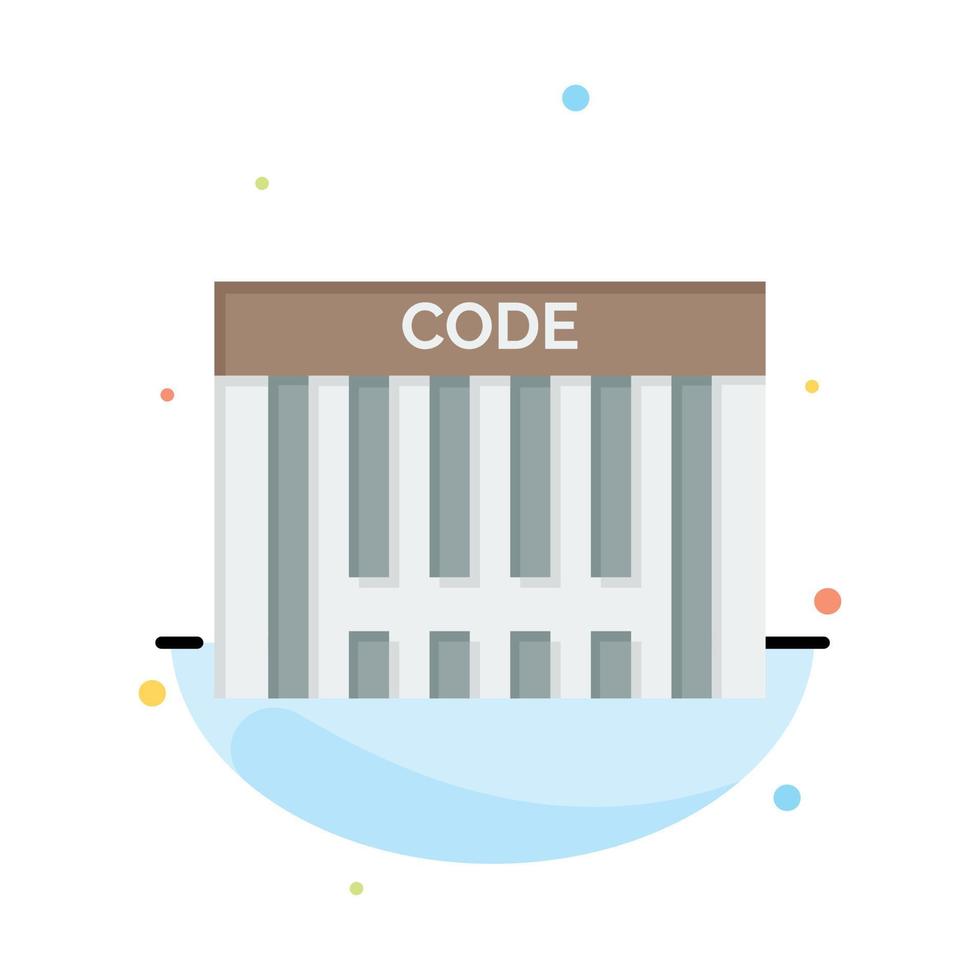 Barcode-Barcode-Shopping-Vorlage für abstrakte flache Farbsymbole vektor