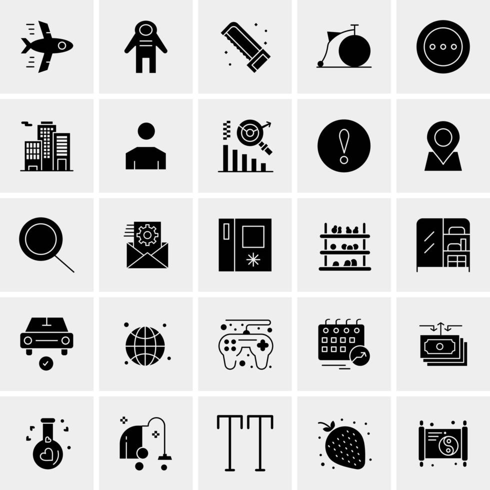 25 universelle Business-Icons Vektor kreative Icon-Illustration zur Verwendung in Web- und Mobilprojekten