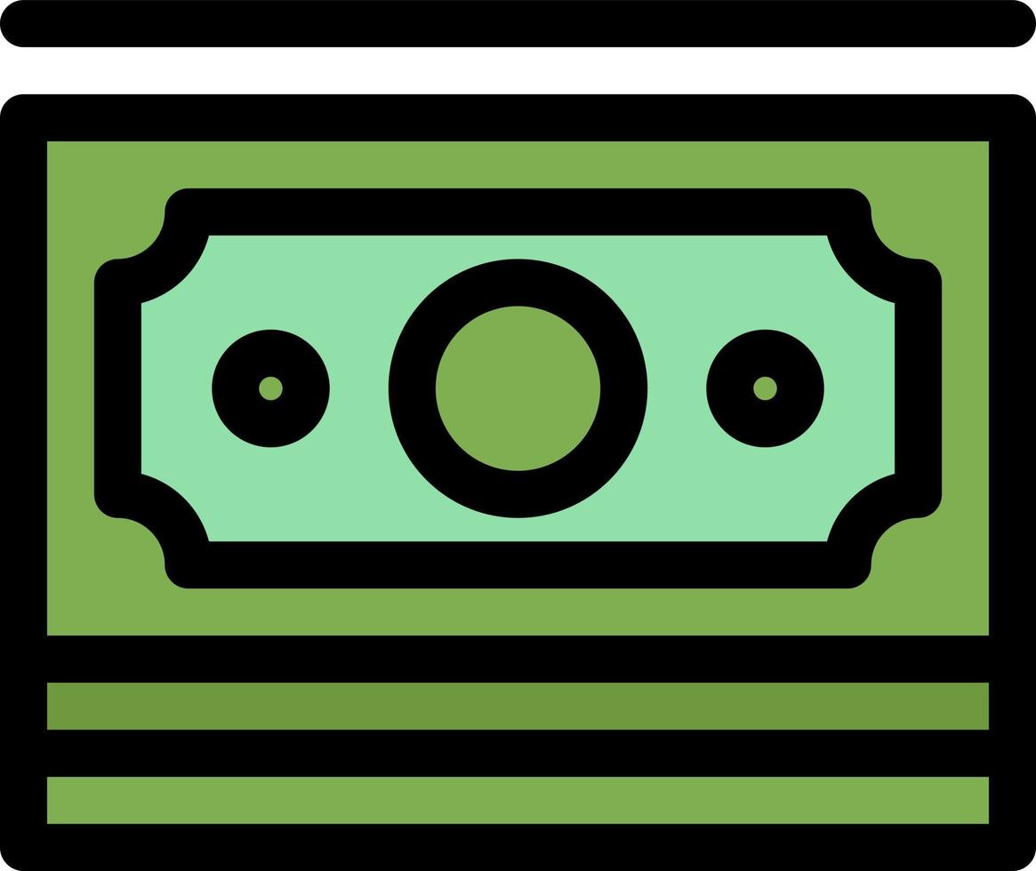 kontanter dollar pengar motivering platt Färg ikon vektor ikon baner mall