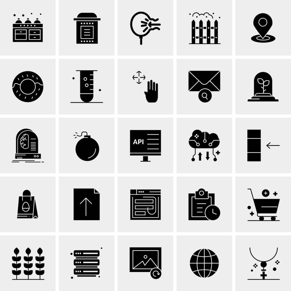 25 universelle Business-Icons Vektor kreative Icon-Illustration zur Verwendung in Web- und Mobilprojekten