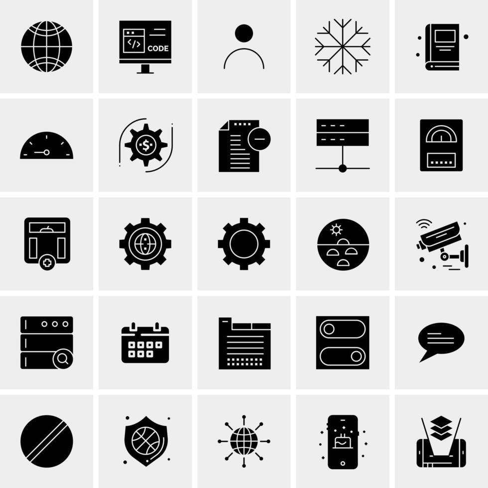 25 universelle Business-Icons Vektor kreative Icon-Illustration zur Verwendung in Web- und Mobilprojekten