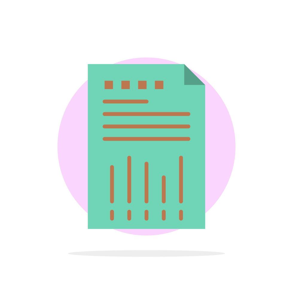 kalkylark företag data finansiell Graf papper Rapportera abstrakt cirkel bakgrund platt Färg ikon vektor