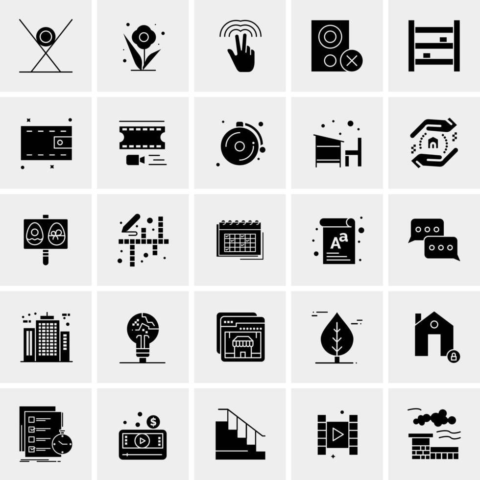 25 universelle Business-Icons Vektor kreative Icon-Illustration zur Verwendung in Web- und Mobilprojekten