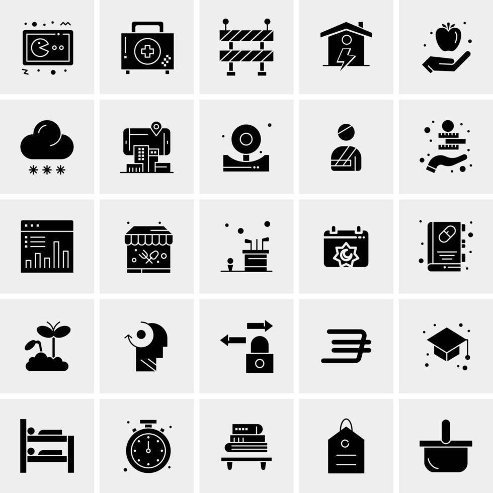 25 universelle Business-Icons Vektor kreative Icon-Illustration zur Verwendung in Web- und Mobilprojekten