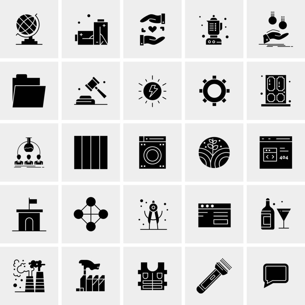 25 universelle Business-Icons Vektor kreative Icon-Illustration zur Verwendung in Web- und Mobilprojekten