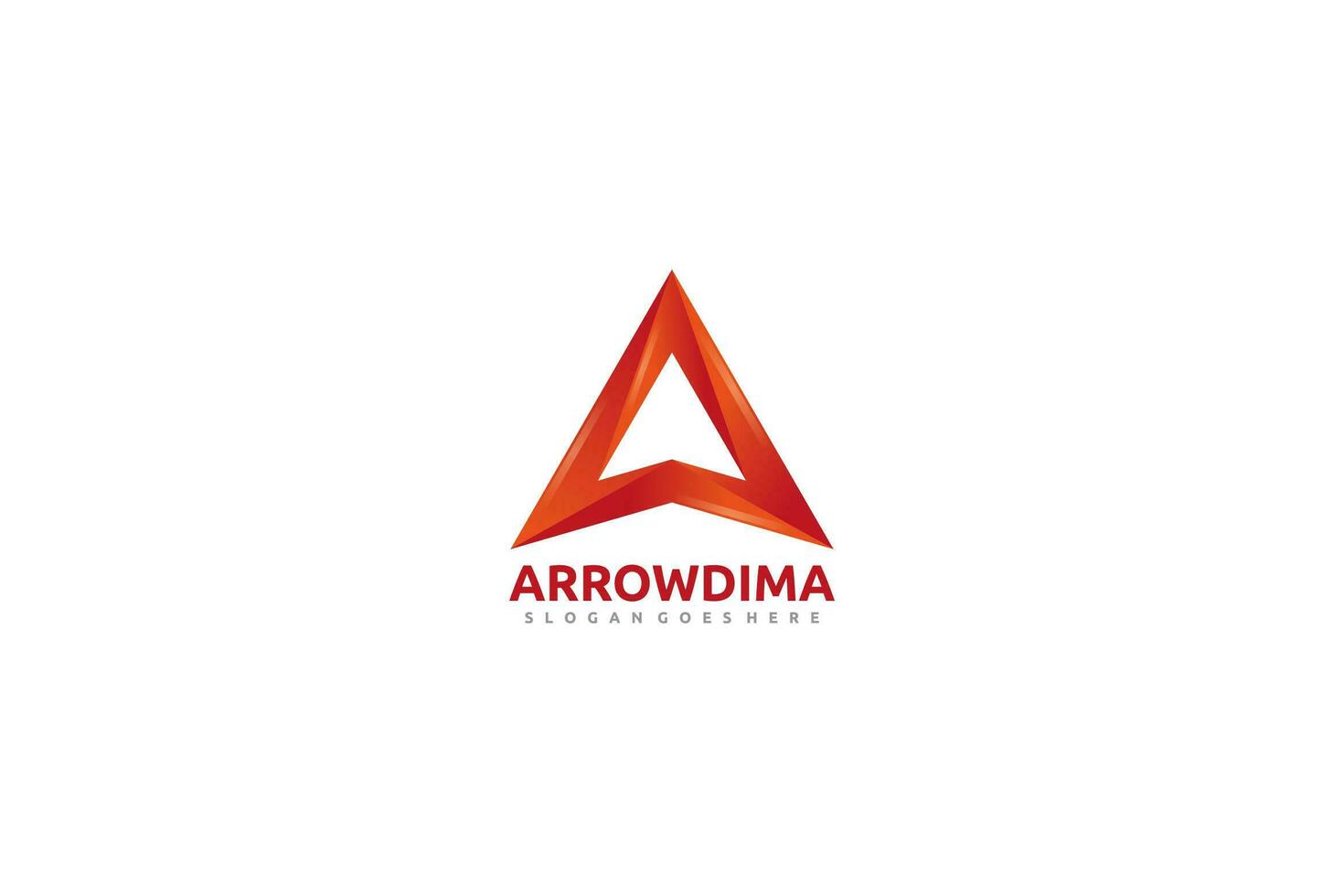 En bokstav -Arrow-logotyp vektor