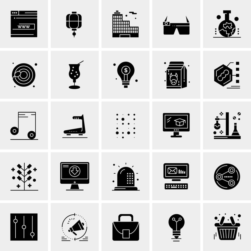 25 universelle Business-Icons Vektor kreative Icon-Illustration zur Verwendung in Web- und Mobilprojekten