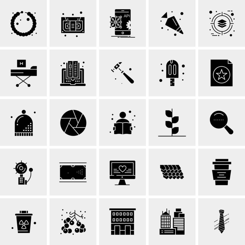 25 universelle Business-Icons Vektor kreative Icon-Illustration zur Verwendung in Web- und Mobilprojekten