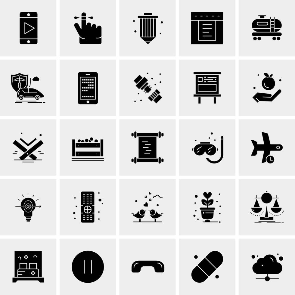 25 universelle Business-Icons Vektor kreative Icon-Illustration zur Verwendung in Web- und Mobilprojekten