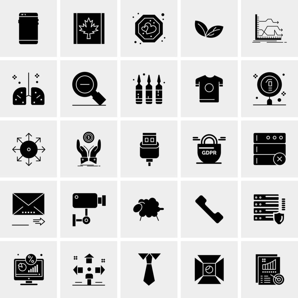 25 universelle Business-Icons Vektor kreative Icon-Illustration zur Verwendung in Web- und Mobilprojekten