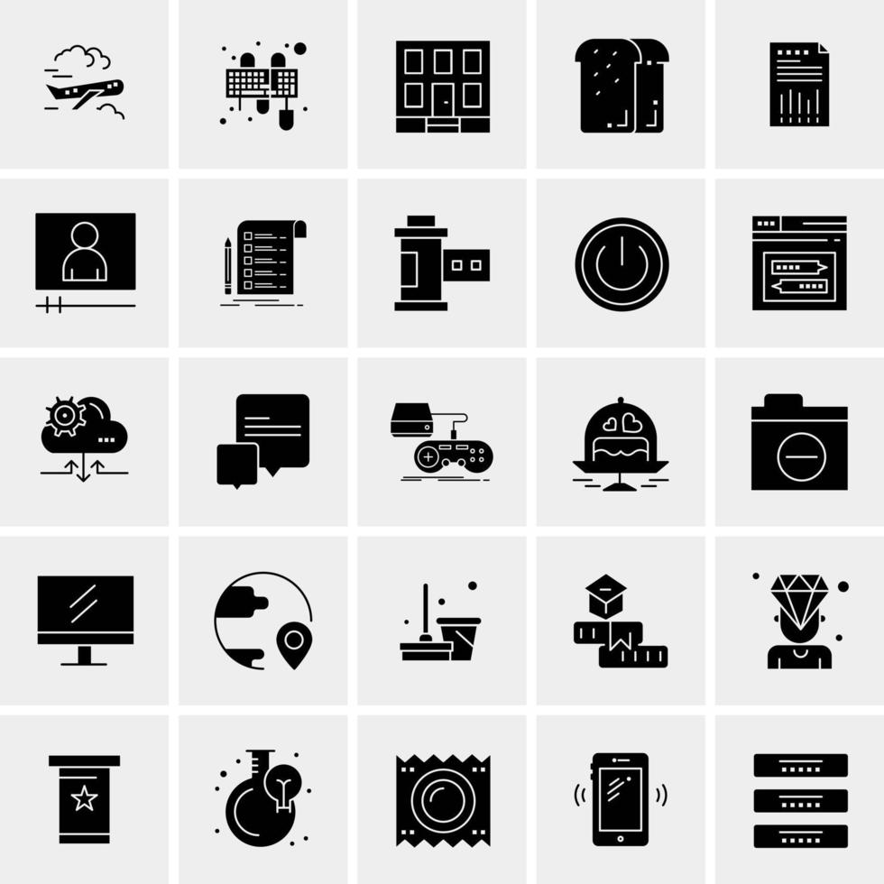 25 universelle Business-Icons Vektor kreative Icon-Illustration zur Verwendung in Web- und Mobilprojekten