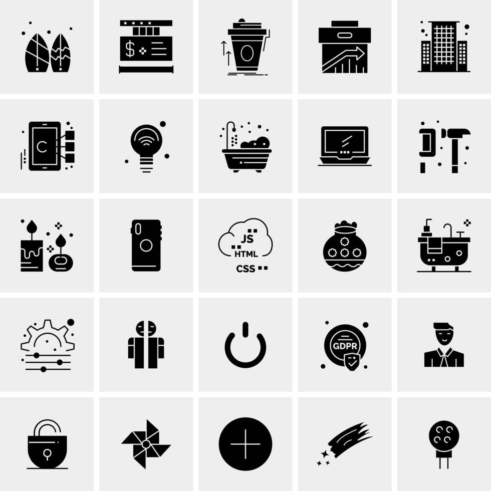 25 universelle Business-Icons Vektor kreative Icon-Illustration zur Verwendung in Web- und Mobilprojekten