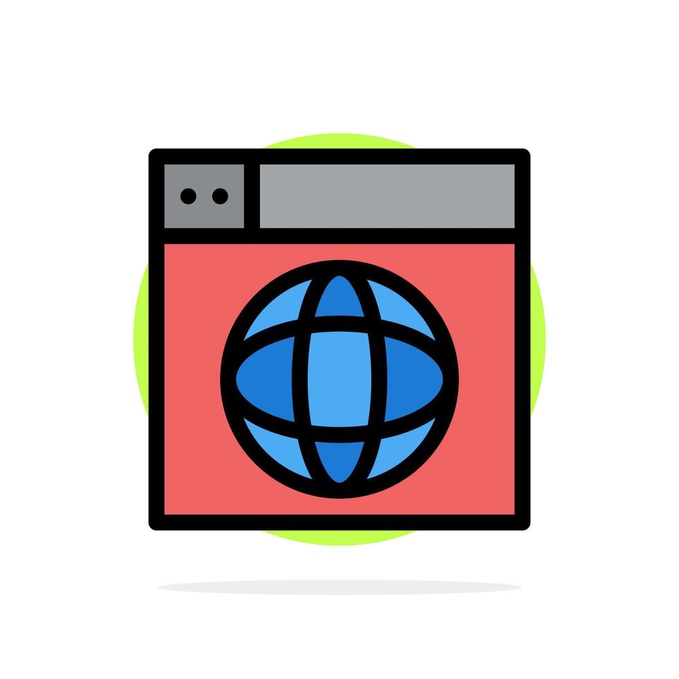 Webdesign Internet Globus Welt abstrakt Kreis Hintergrund flache Farbe Symbol vektor