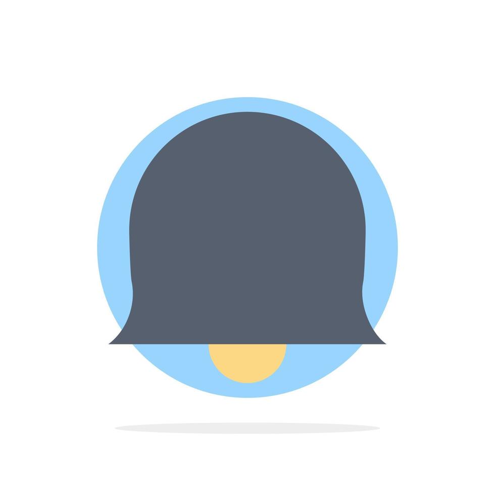 Glocke Zeichen Twitter abstrakte Kreis Hintergrund flache Farbe Symbol vektor