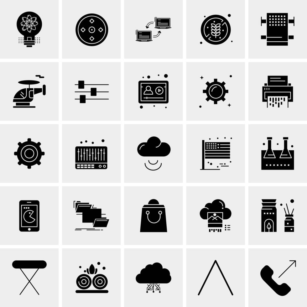 25 universelle Business-Icons Vektor kreative Icon-Illustration zur Verwendung in Web- und Mobilprojekten