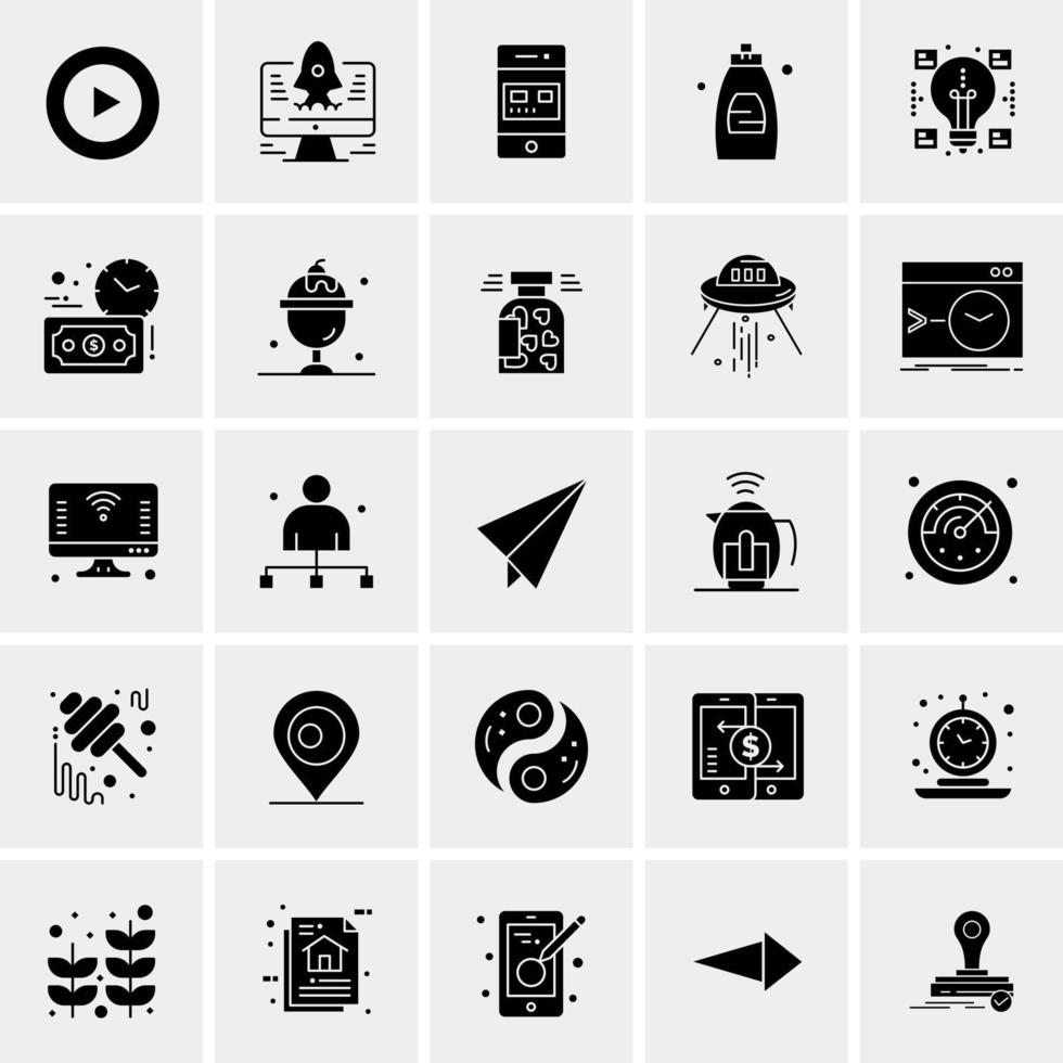 25 universelle Business-Icons Vektor kreative Icon-Illustration zur Verwendung in Web- und Mobilprojekten