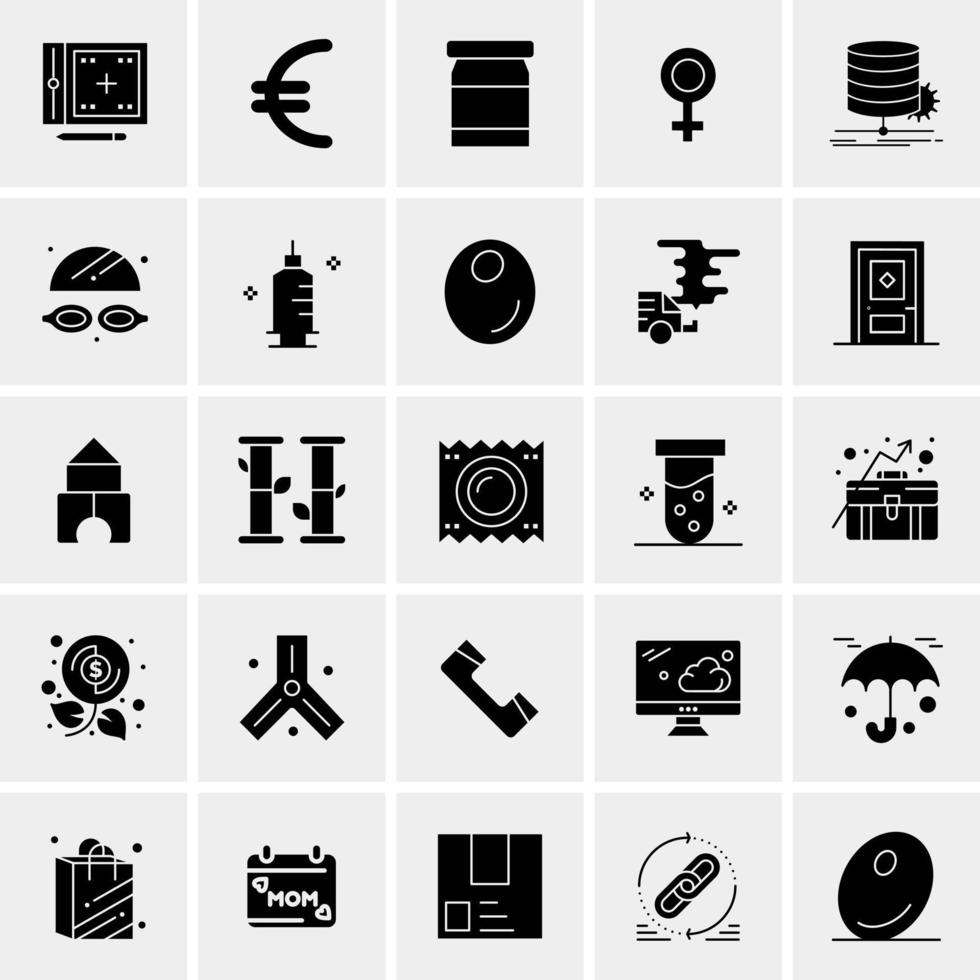 25 universelle Business-Icons Vektor kreative Icon-Illustration zur Verwendung in Web- und Mobilprojekten