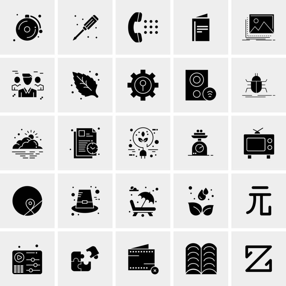 25 universelle Business-Icons Vektor kreative Icon-Illustration zur Verwendung in Web- und Mobilprojekten