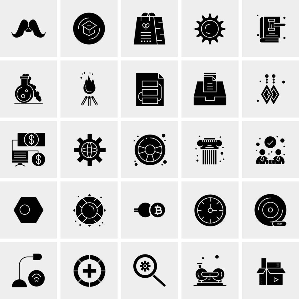 25 universelle Business-Icons Vektor kreative Icon-Illustration zur Verwendung in Web- und Mobilprojekten