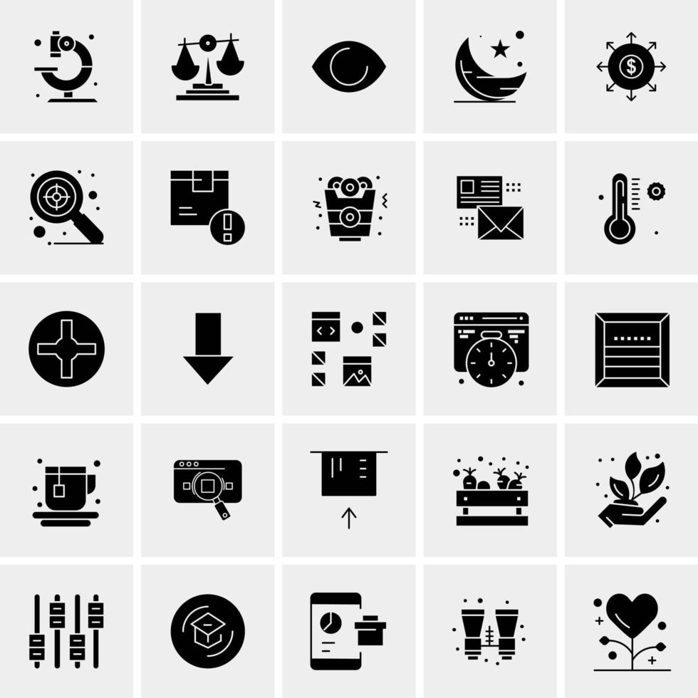 25 universelle Business-Icons Vektor kreative Icon-Illustration zur Verwendung in Web- und Mobilprojekten