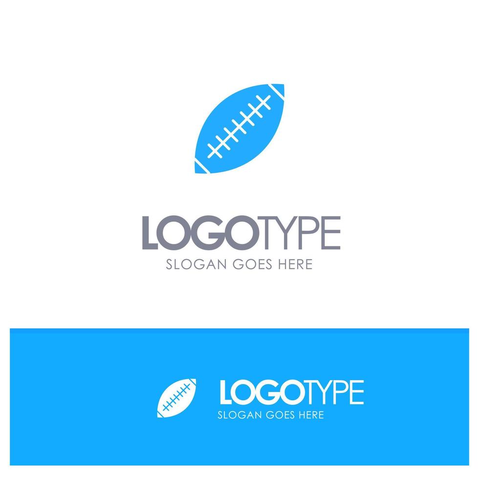 afl Australien fotboll rugby rugby boll sport sydney blå fast logotyp med plats för Tagline vektor