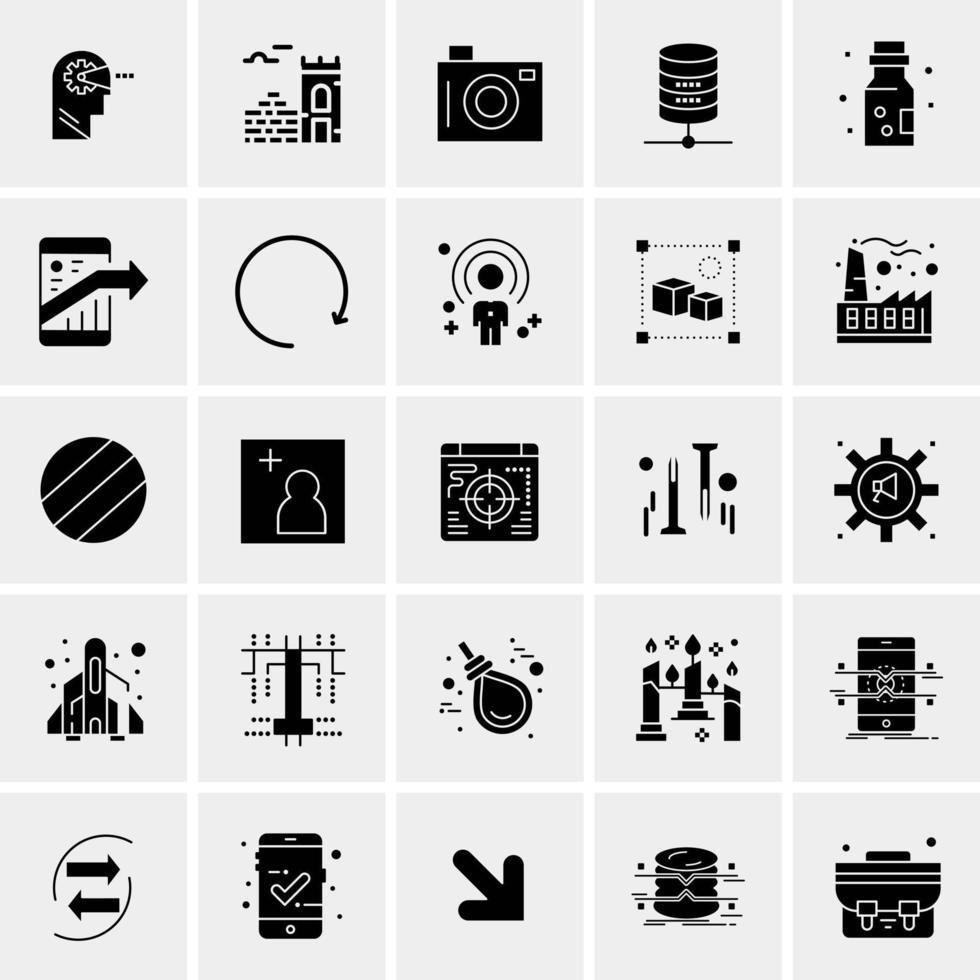 25 universelle Business-Icons Vektor kreative Icon-Illustration zur Verwendung in Web- und Mobilprojekten