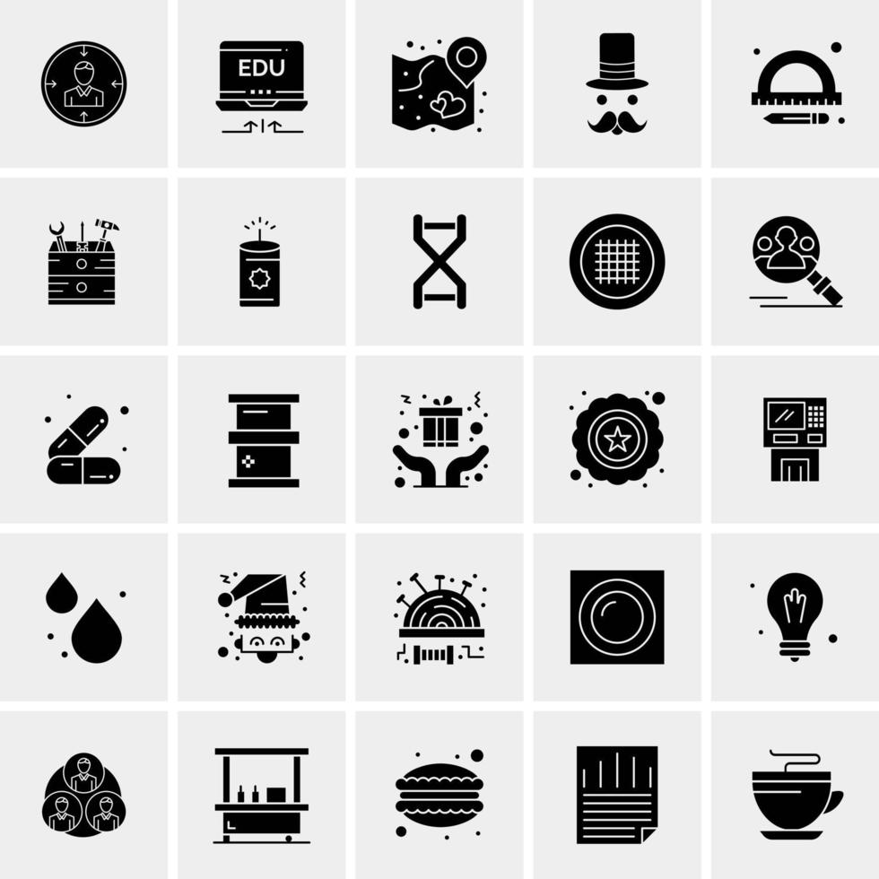 25 universelle Business-Icons Vektor kreative Icon-Illustration zur Verwendung in Web- und Mobilprojekten